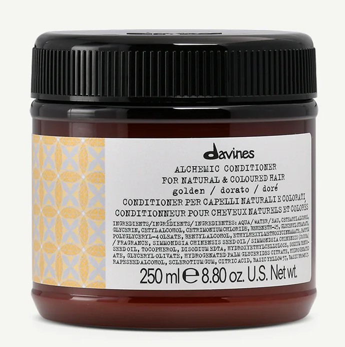 Кондиционер Алхимик для натуральных и окрашенных волос (Золотой) - Davines Alchemic Conditioner Golden
