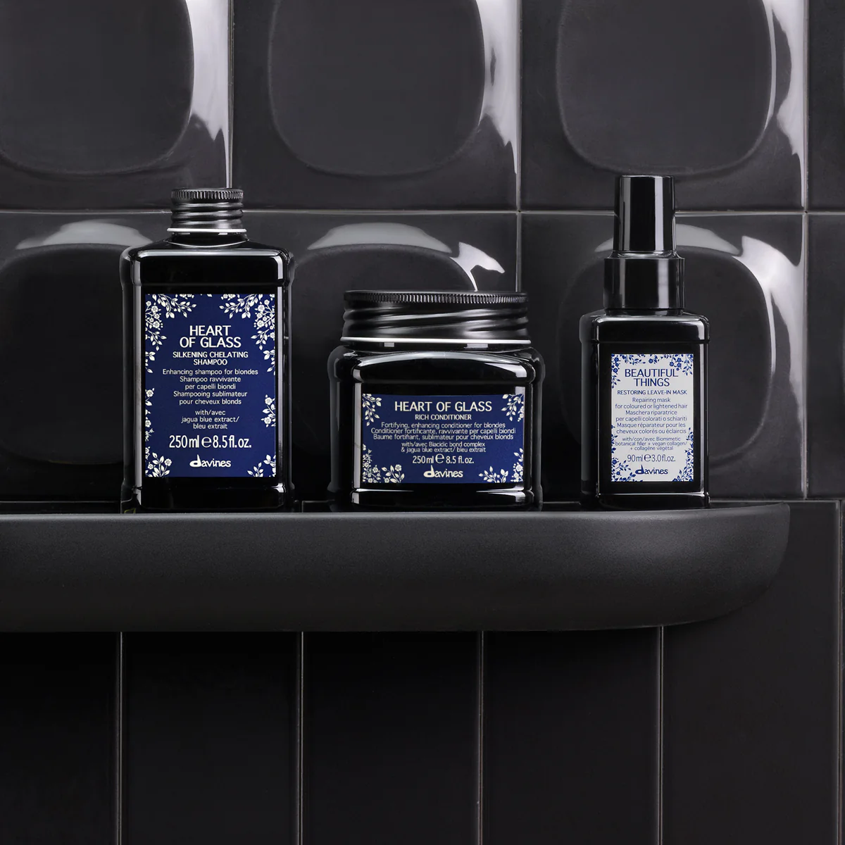 Питательный кондиционер для защиты и сияния блонд - Davines Heart Of Glass Rich Conditioner 