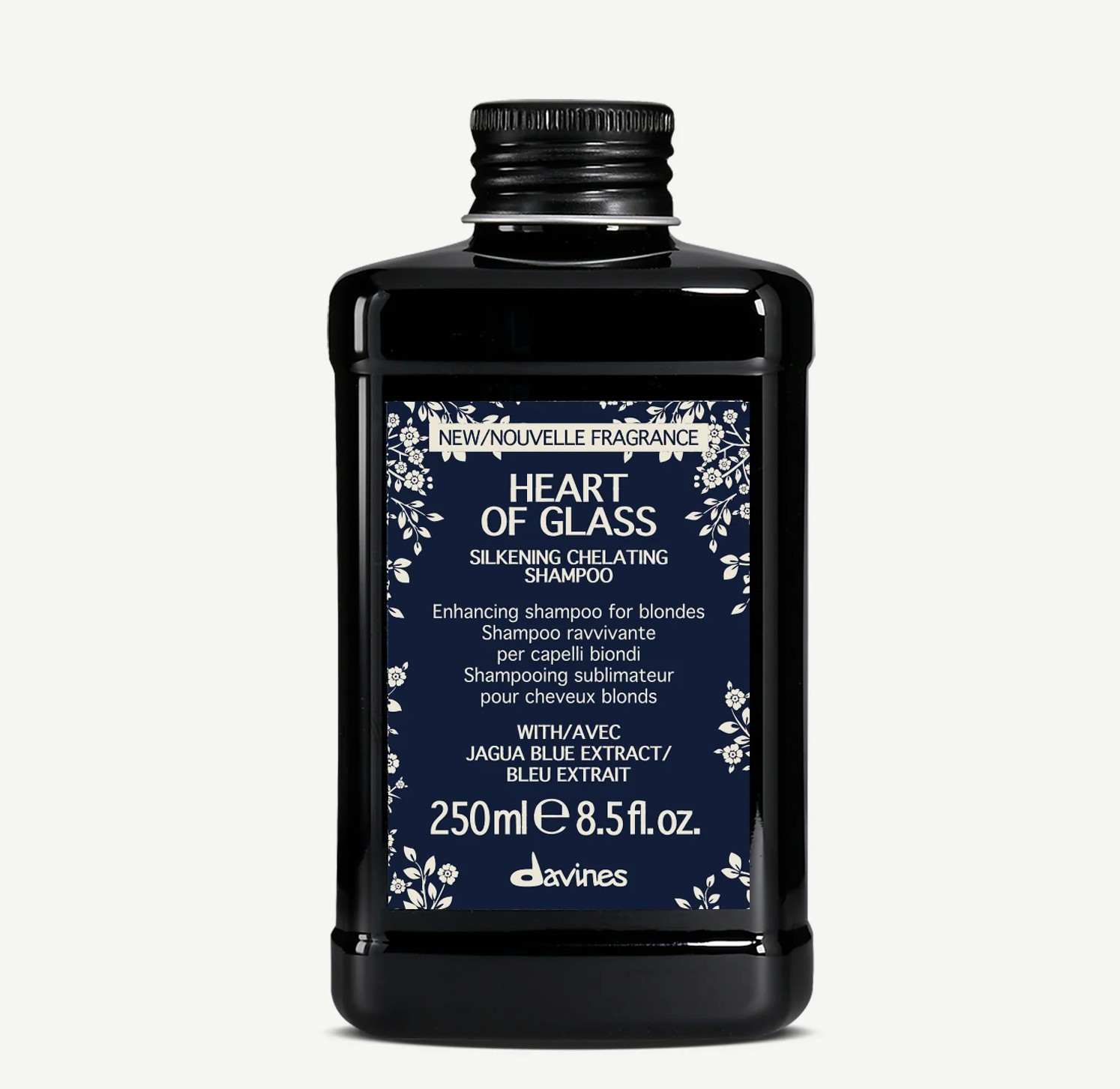 Шампунь для сияния блонд - Davines Heart Of Glass Silkening Shampoo