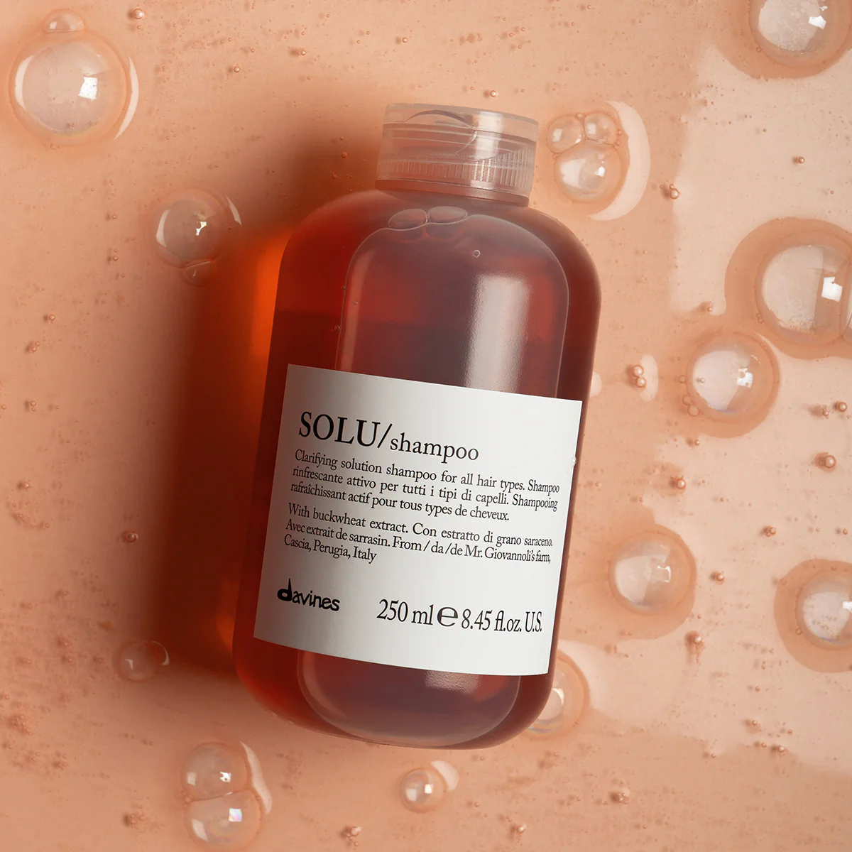 Активно освежающий шампунь для глубокого очищения волос - Davines Essential Haircare Solu Shampoo