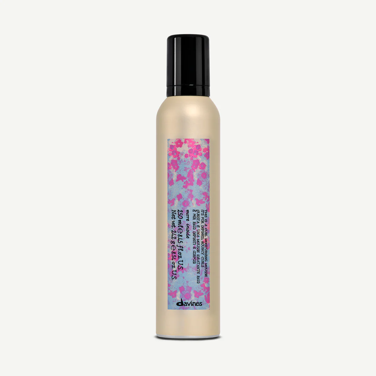 Увлажняющий мусс для упругих четко очерченных локонов - Davines More Inside Curl Moisturizing Mousse