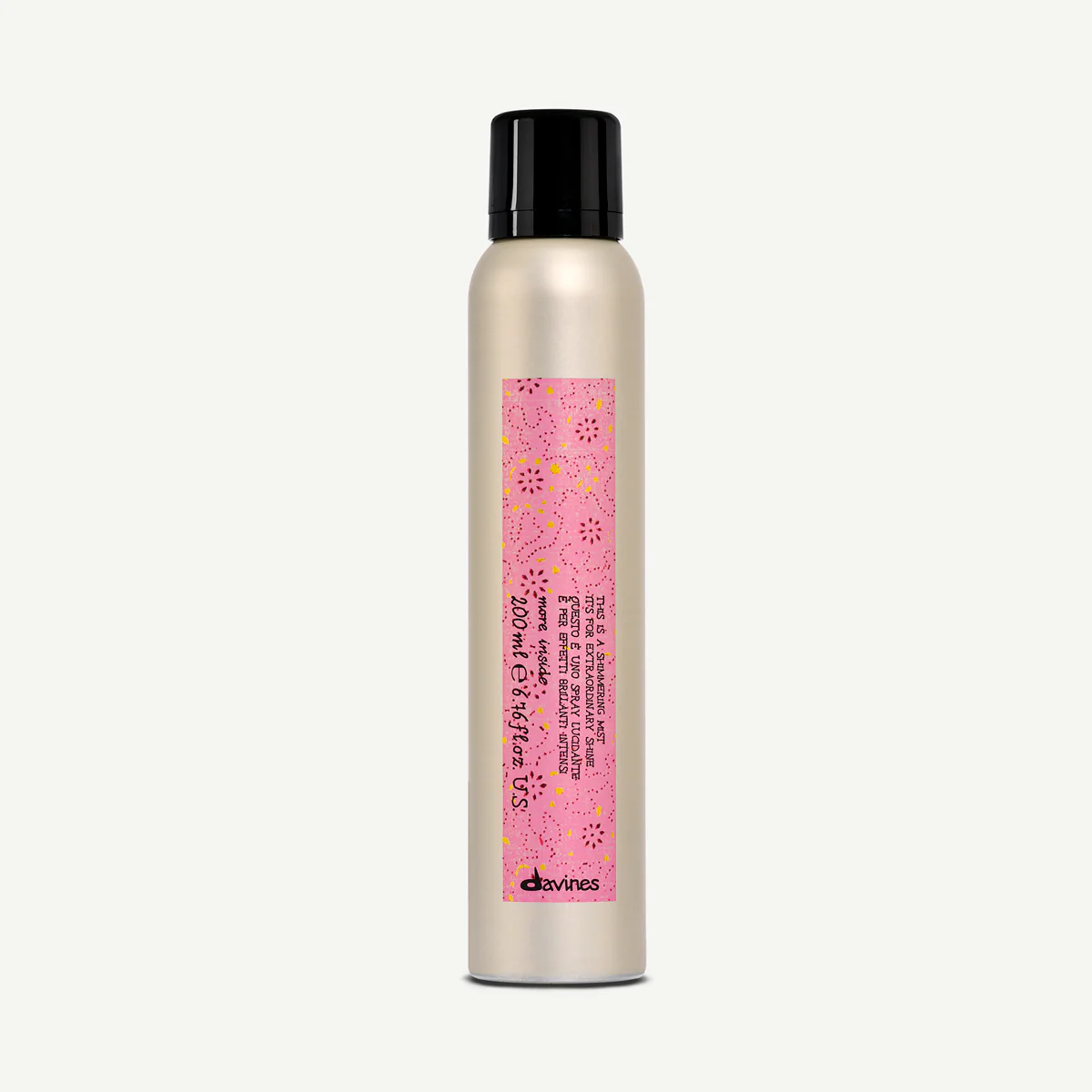 Мерцающий спрей для исключительного блеска волос - Davines More Inside Shimmering Mist