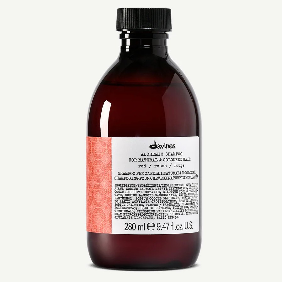 Шампунь Алхимик для натуральных и окрашенных волос (Красный) - Davines Alchemic Shampoo Red 