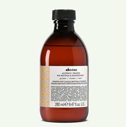 Шампунь Алхимик для натуральных и окрашенных волос (Золотой) - Davines Alchemic Shampoo Golden 