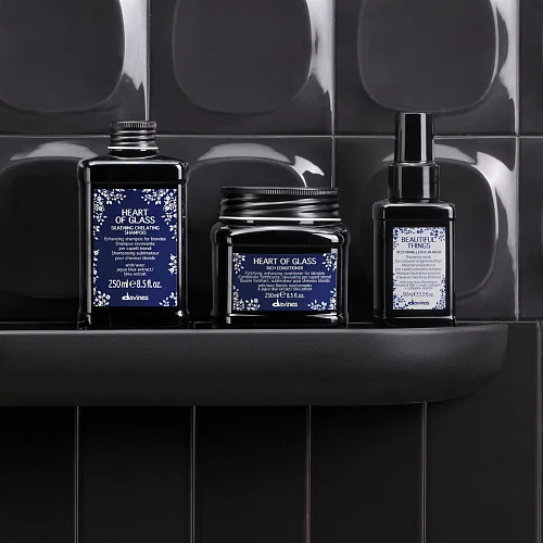 Шампунь для сияния блонд - Davines Heart Of Glass Silkening Shampoo