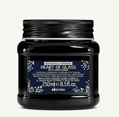 Питательный кондиционер для защиты и сияния блонд - Davines Heart Of Glass Rich Conditioner 