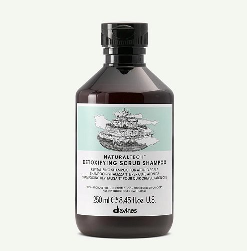 Детоксирующий шампунь-скраб - Davines Naturaltech Detoxifying  Scrub Shampoo