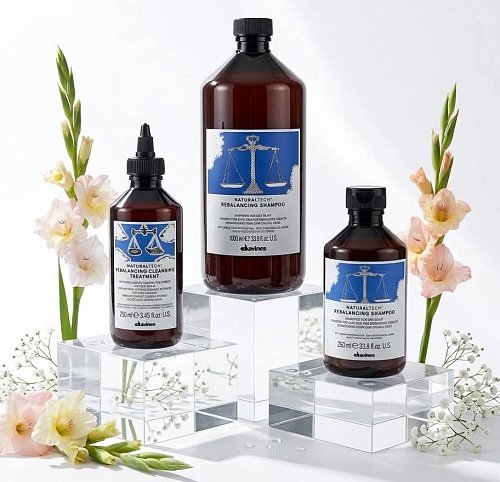 Балансирующий шампунь - Davines Naturaltech Rebalancing Shampoo